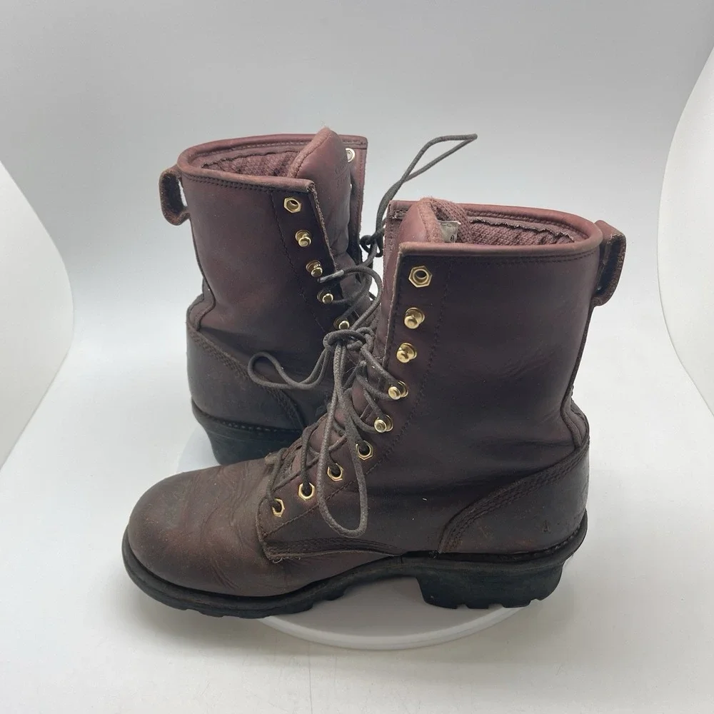 Chippewa Boots Mens 8 M SportIlity Insulated Loggers 73026 Oxblood Work Shoes
